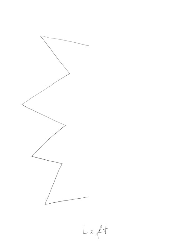 Claude Closky, ‘Left (i)’, 2013, black ballpoint pen on paper, 40 x 30 cm.